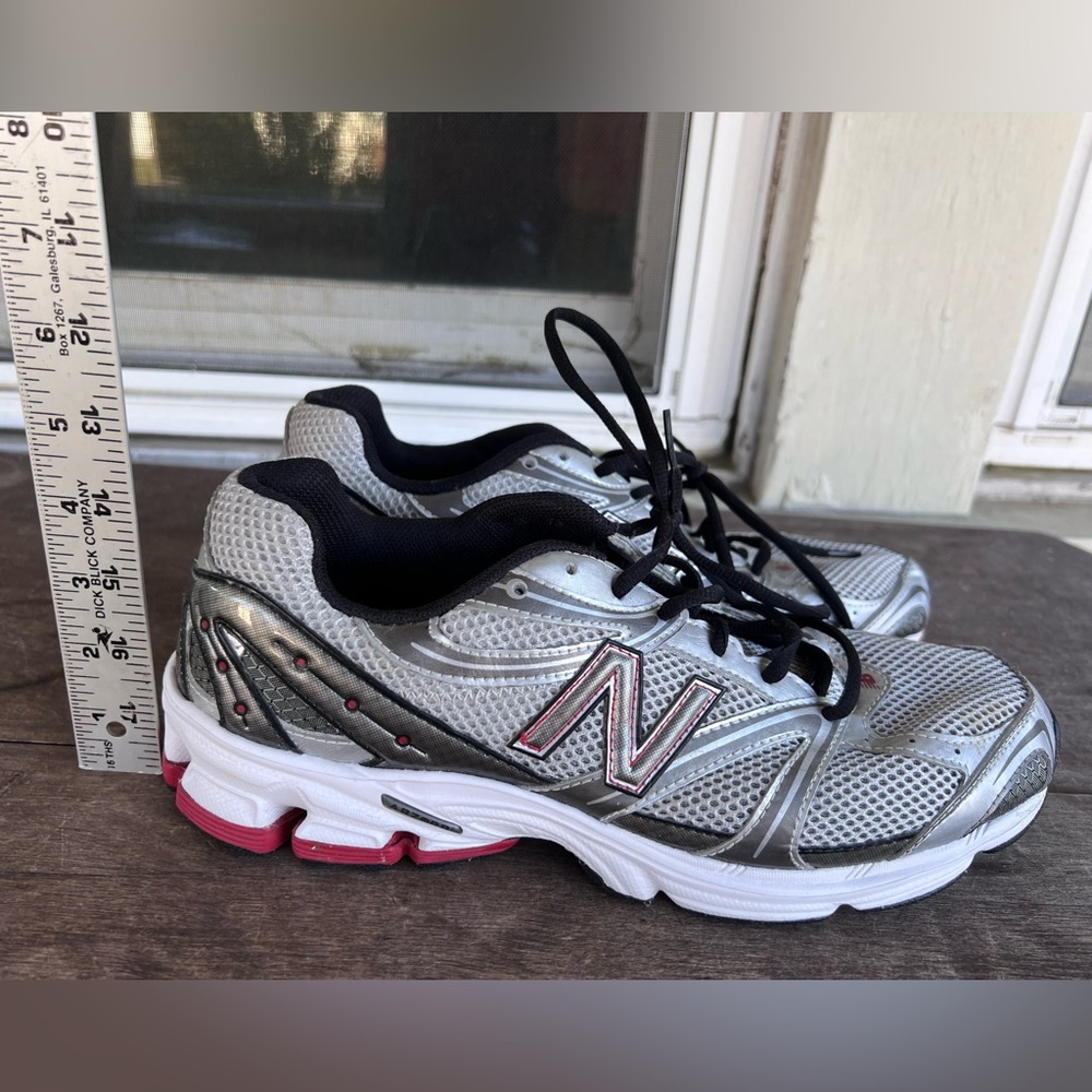 New Balance Men MR580SBR Cushioned Running Shoe Silver Red USA Made Size 10 - Picture 14 of 14